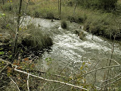 waterfall at road crossing, 23 Nov 09